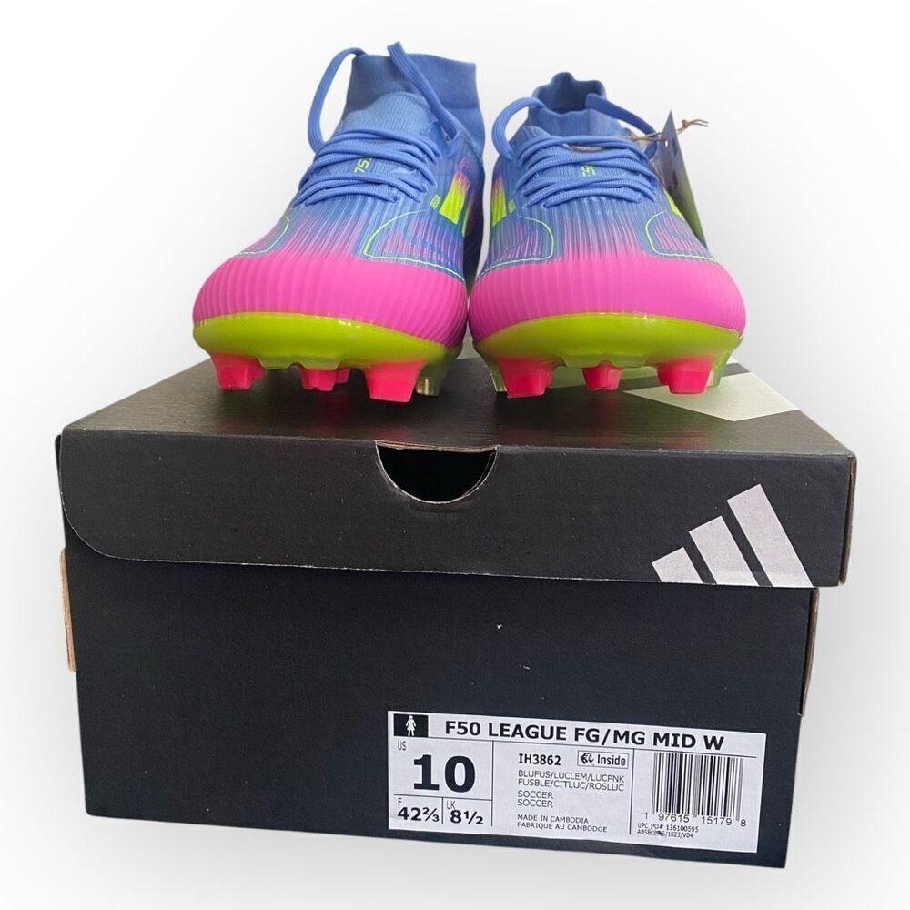 Adidas Adizero F50 League Mid FG MG Celestial Victory Pack Cleats IH3862 size 10